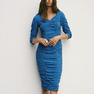 Cobalt blue Zara mid length dress